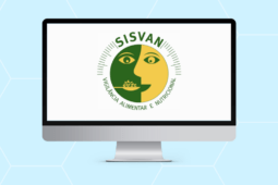 Computador com a logo do SISVAN na tela