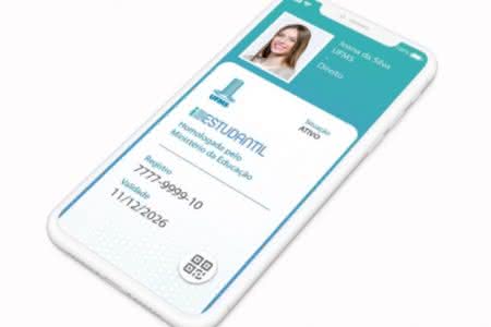 A carteirinha de estudante gratuita do MEC funciona com QR Code.