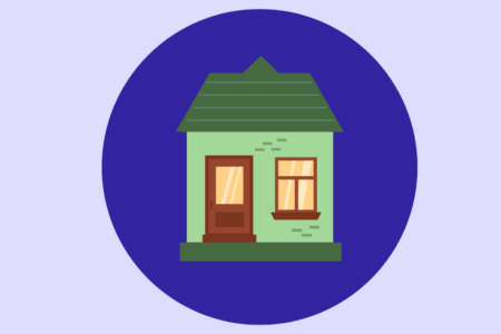 Ilustração de casa popular