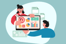 Ilustração de marketing digital