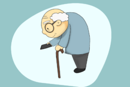 Ilustração de um idoso