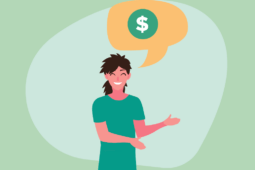 Ilustração de um vendedor