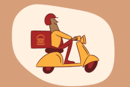 Ilustração de motoboy