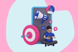 Ilustração de um profissional de marketing digital