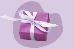 Ilustração com um presente