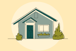 Ilustração de uma casa do programa Minha Casa Minha Vida 2023