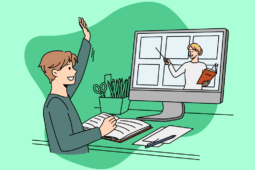 Ilustração de um aluno do Ensino Médio a distância RJ