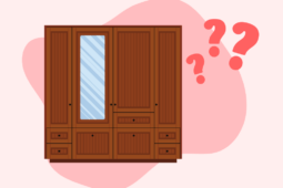 Ilustração de um guarda-roupa