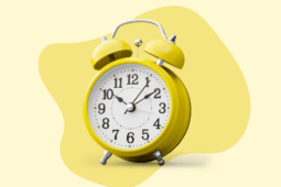 Ilustração com um relógio