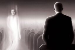 Ilustração Quando a pessoa morre ela vê seu velório